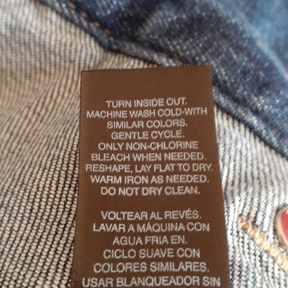 SOLD - WHBM jewel neck denim jacket - Picture 14 of 16